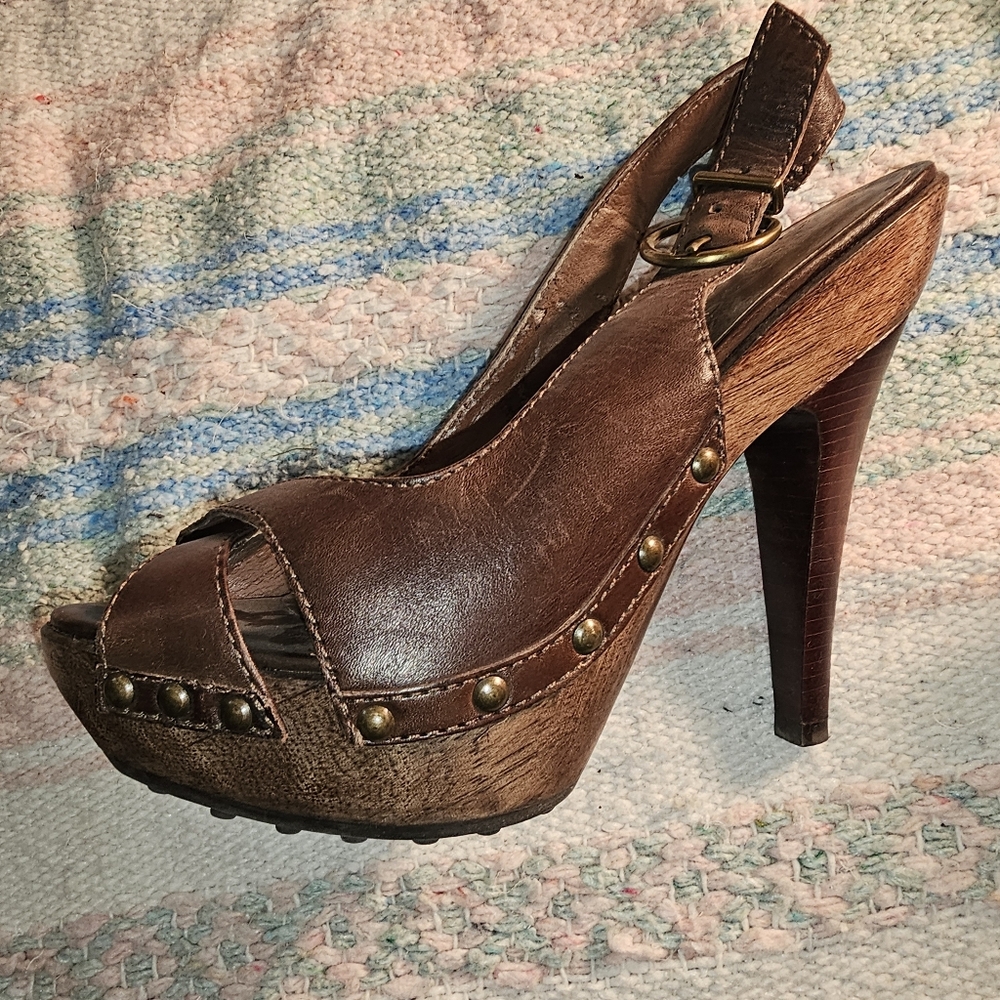 Aldo Heels Wooden Soles - EU 37